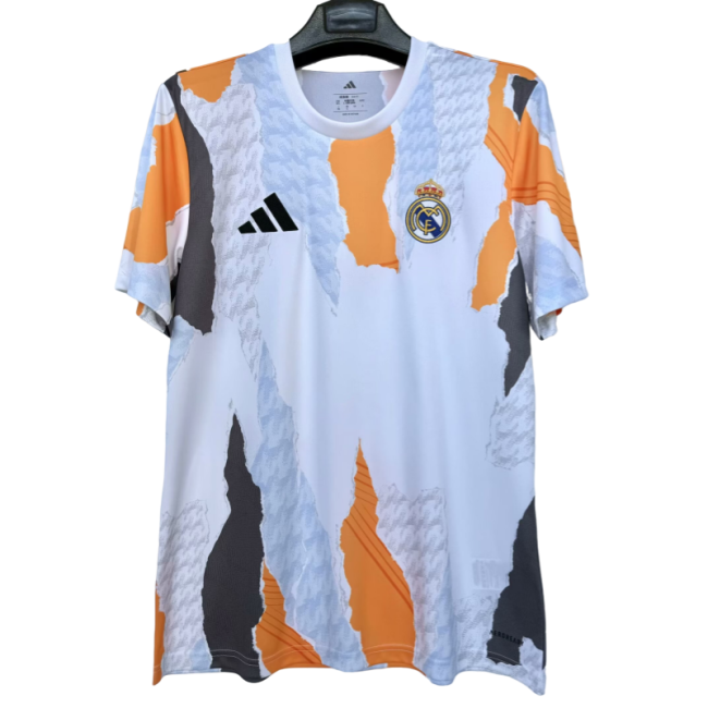 24-25Mens Real Madrid Fans Pre-match  Training Shirts