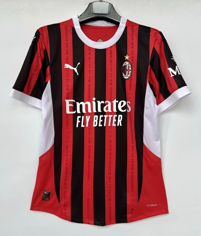 2024/25  Mens AC Milan  Home Player  Soccer Jersey