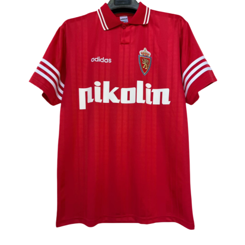 Mens Real Zaragoza Retro red  Away Jersey 1995/96