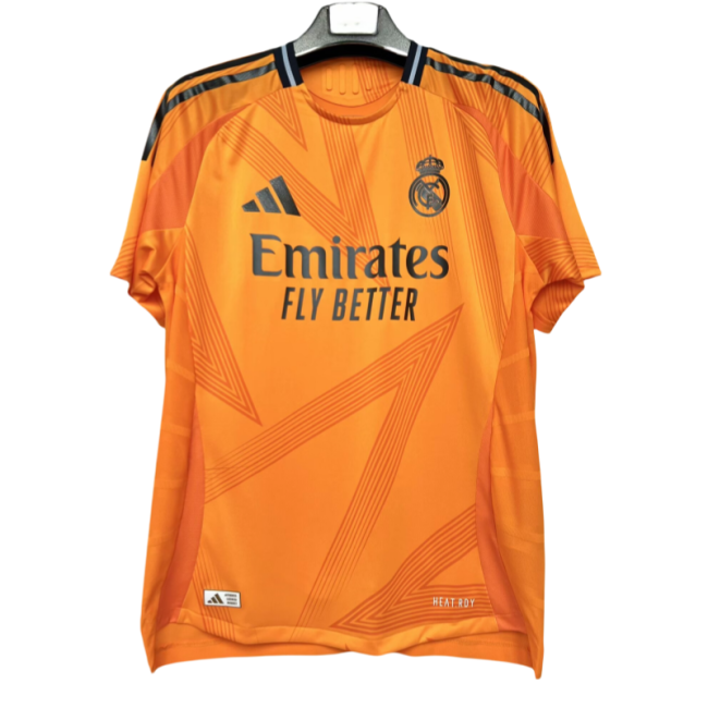 24-25 Mens  Real Madrid  Away Yellow Player Soccer Jersey