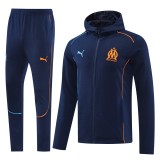 24-25Mens  Marseille Hoodie Royal Blue sweatshirt suit