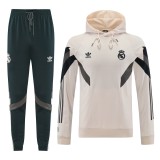 2024/25 Mens Real Madrid Hoodie Sweatshirt + Pants Training Suit Light Pink