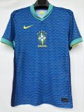 25-26Mens  Brazil  Away Player Version Soccer Jersey