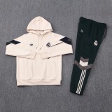 2024/25 Mens Real Madrid Hoodie Sweatshirt + Pants Training Suit Light Pink
