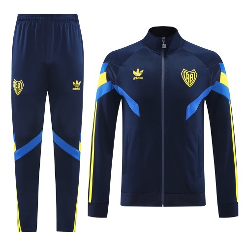 24-25Mens  Boca Juniors Royal Blue Jacket Tracksuit
