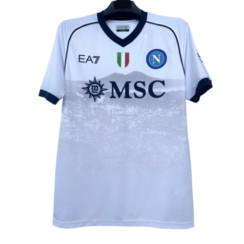 2023/24 Mens  Napoli Away White  Fans Soccer Jersey