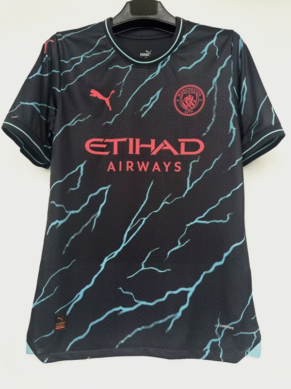 2023/24  Mens Manchester City Third away game Player Soccer Jersey