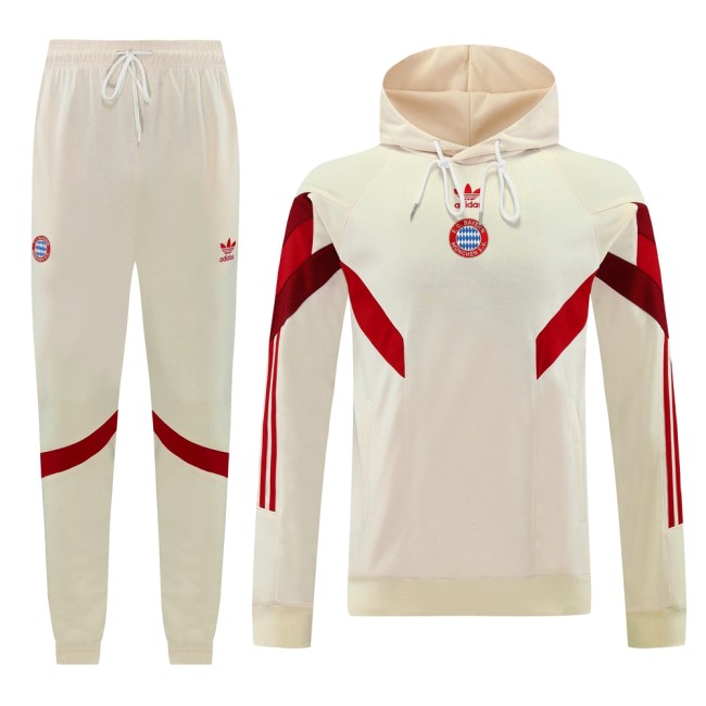 Mens Bayern Munich  Hoodie Beige  Jacket Tracksuit 2024/25