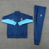 24-25 Mens Portugal Royal Blue Jacket Tracksuit