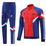 2024/25 Mens Arsenal Jacket + Pants Training Suit Red and blue