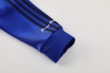 2024/25 Mens Manchester United Jacket + Pants Training Suit Colorful blue
