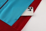 2024 Mens  Rome  Red and blue Jacket + Pants Training Suit