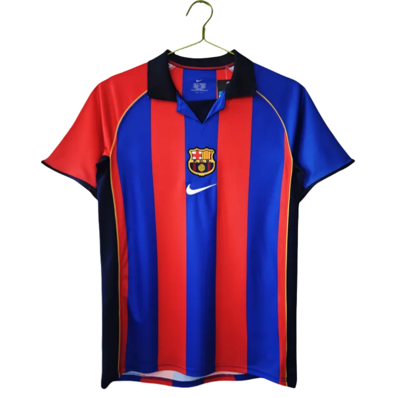 Mens Barcelona Retro Home Jersey 2001/02