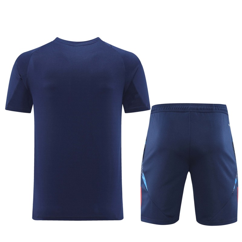 24-25 Mens Italy Royal Blue Training Short Suit