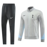 Mens Tottenham Hotspur  Jacket + Pants Training Suit Grey 2024/25