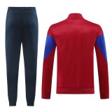24-25 Mens Barcelona Red and blue Jacket Tracksuit