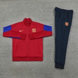 24-25 Mens Barcelona Red and blue Jacket Tracksuit