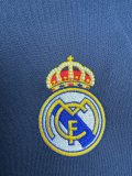 2003-04  Mens  Real Madrid  Away blue Retro Soccer Jersey