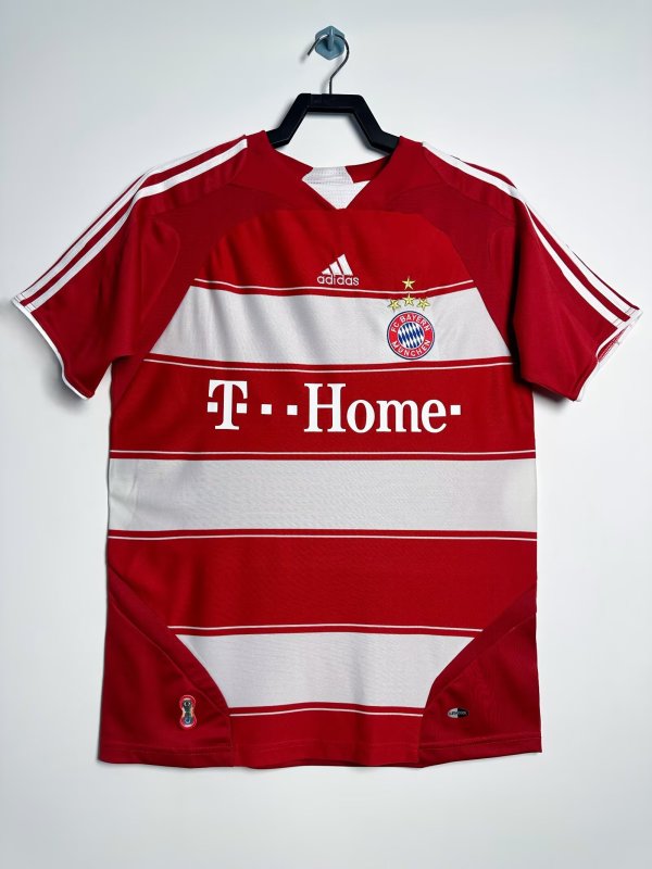 2007/08 Bayern  red Home Retro Soccer Jersey