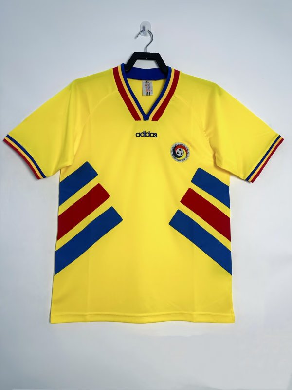 1994 Romania Home Retro Soccer Jersey