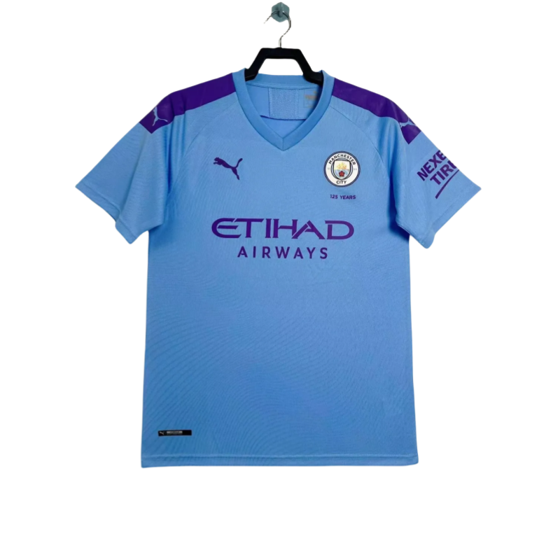 Mens Manchester City blue  Retro Jersey 1956
