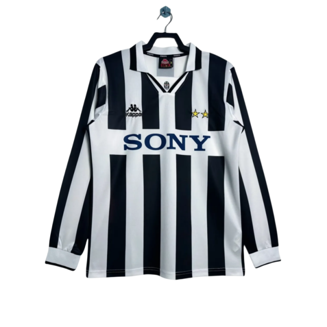 1995/97 Mens Juventus home Retro Long sleeve Jersey