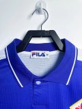 1998-1999 Fiorentina Home Retro green  Long Sleeve Soccer Jersey