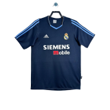2003-04  Mens  Real Madrid  Away blue Retro Soccer Jersey