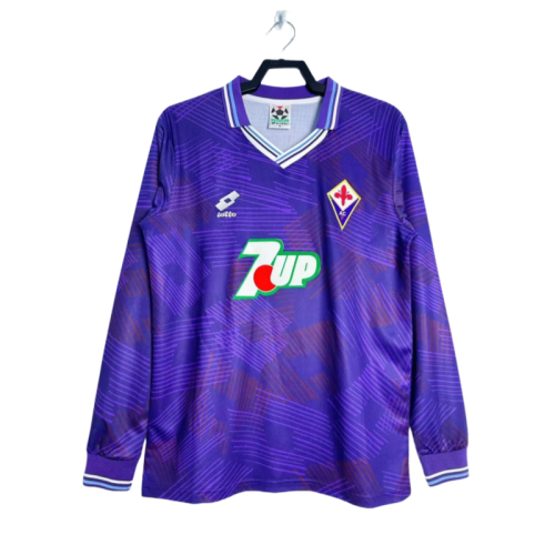 1992-1993 Fiorentina Home Retro Long Sleeve Soccer Jersey