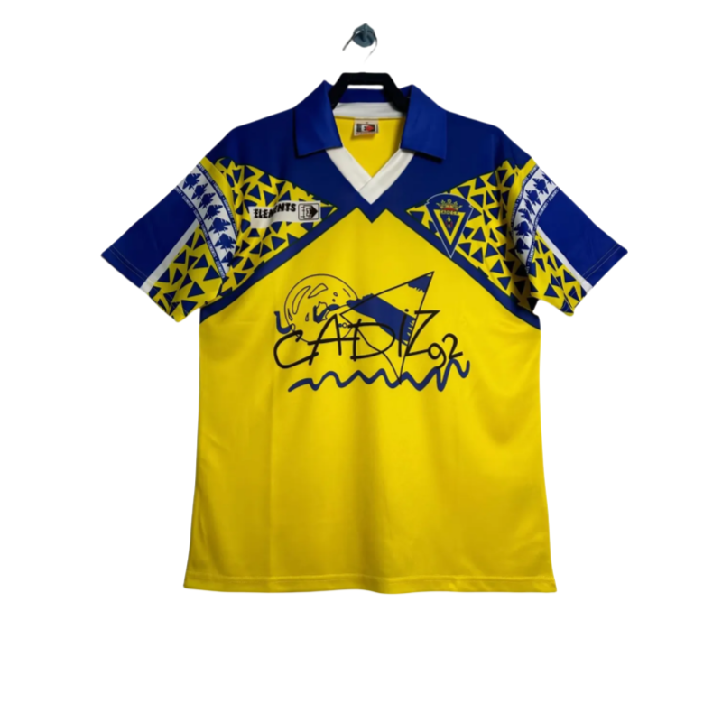 1991/92Mens  Cadiz Retro home  Soccer Jersey