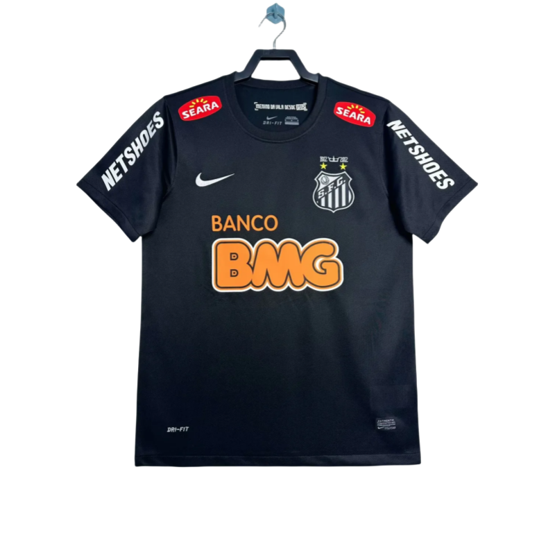 2012/13  Santos FC  Black Retro Soccer Jersey