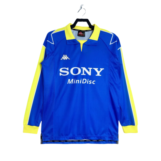 1997/99  Mens Juventus Away blue Retro Long sleeve Jersey