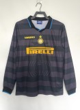 1997-98 Mens Inter Milan Third away Retro Long sleeve Jersey
