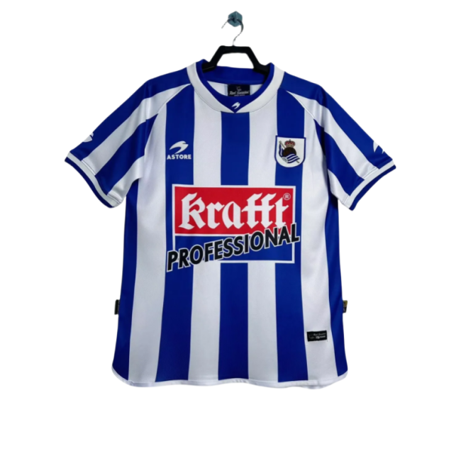 2002/03 Retro  Real Sociedad home Soccer Jersey