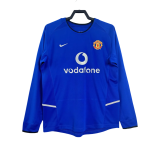 2002-03 Retro Mens Manchester United  Third Away Jersey Long Sleeve