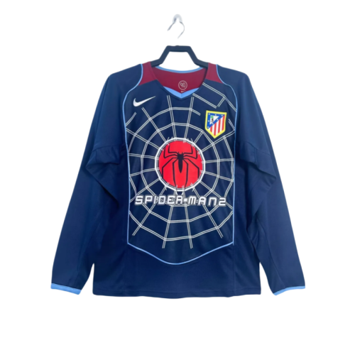 Atletico Madrid Retro away  Long sleeve soccer Jersey 2004-05