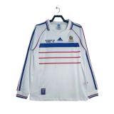 1998 France Away Long Sleeve Long sleeve Soccer Jersey