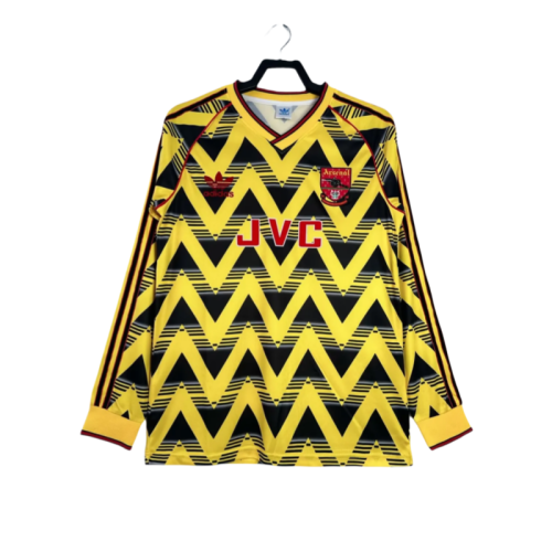1991-93 Mens Arsenal Away Retro Jersey Long Sleeve