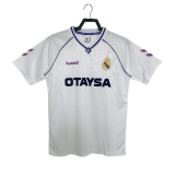 1990-92 Mens  Real Madrid Home Retro White Soccer Jersey