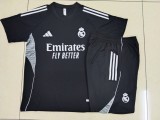 2025-26 Mens Real Madrid Short  black Training Suit