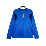 24-25 Italy Home Retro blue Long Sleeve Soccer Jersey