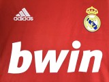 2011-12  Real Madrid  Away red Long Sleeve Retro Soccer Jersey