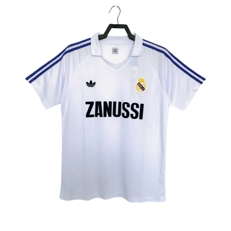 1984-85  Real Madrid  Home Retro Soccer Jersey