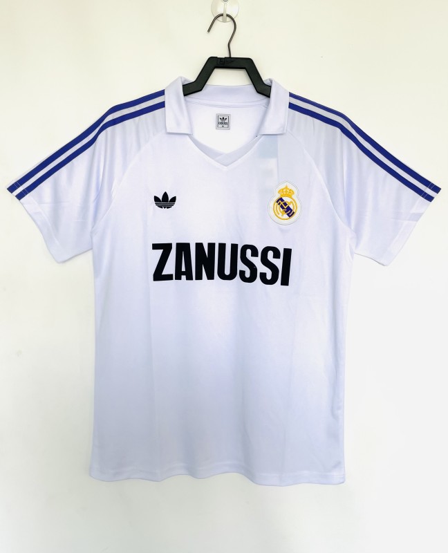 1984-85  Real Madrid  Home Retro Soccer Jersey