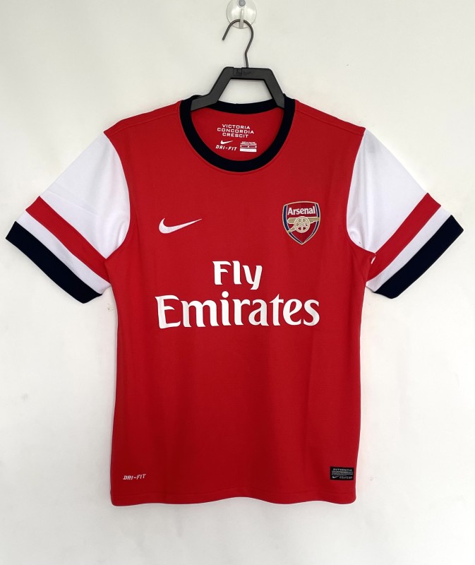 2012-13  Mens Arsenal Retro home red Soccer  Jersey