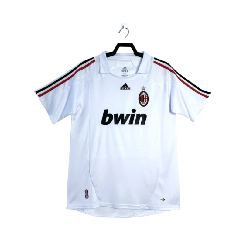 2007-08  Mens AC Milan White  Retro Away Jersey