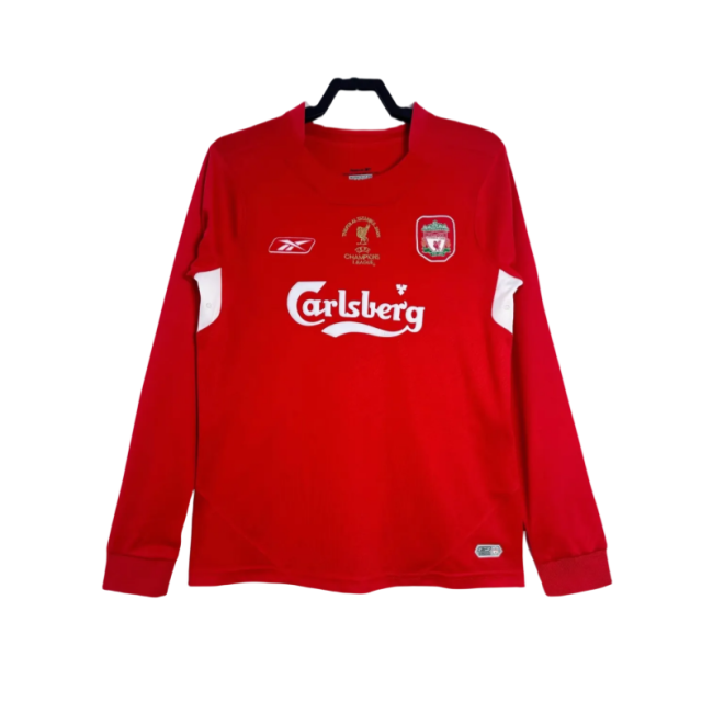 2004/05 Mens Retro LIV red  home  Long Sleeve Jersey
