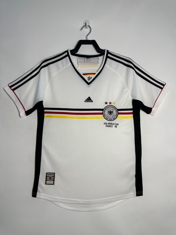 1998 Germany Home Retro Soccer Jersey