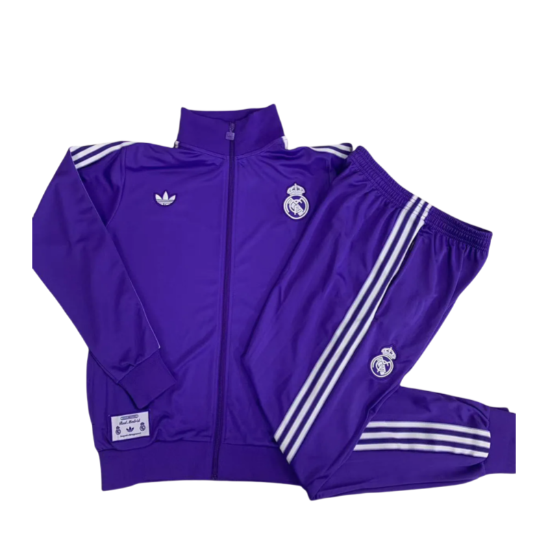 25-26   Real Madrid Kids  Purple  Jacket Tracksuit