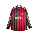 2013-14 Mens AC Milan Home Jersey Long Sleeve